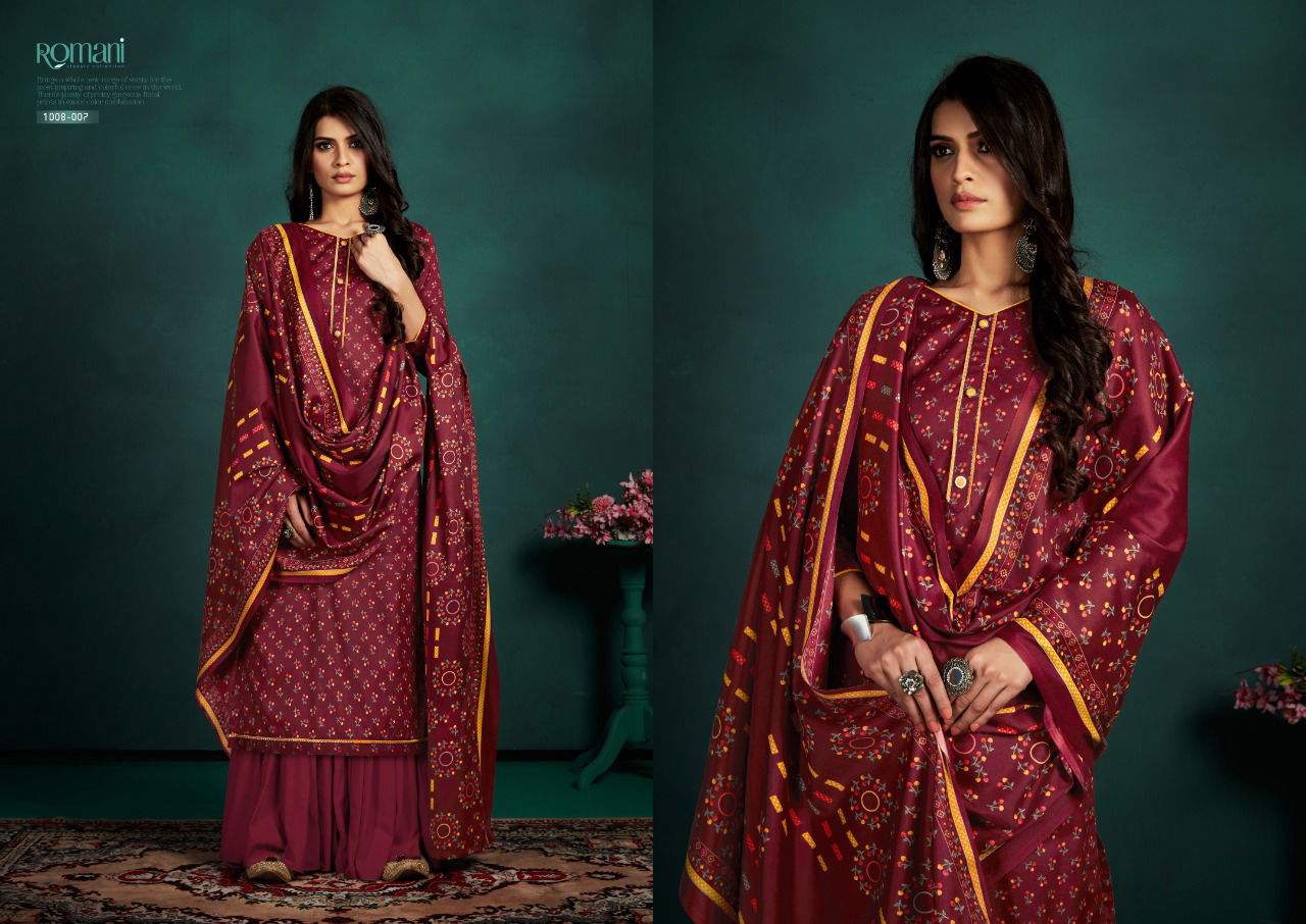 Romani Flora Exclusive Wear Designer Pashmina Collection